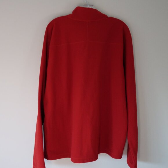 The North Face Men 1/4 Zip Fleece Lightweight Pullover Sweater Red  Men XL Soft - Picture 4 of 7